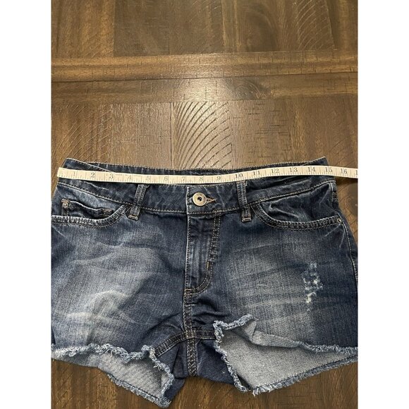 DL1961 Lightly Distressed Denim Cut-Off Mid-Rise Lola Blue Jean Shorts Size 26 - Picture 6 of 8